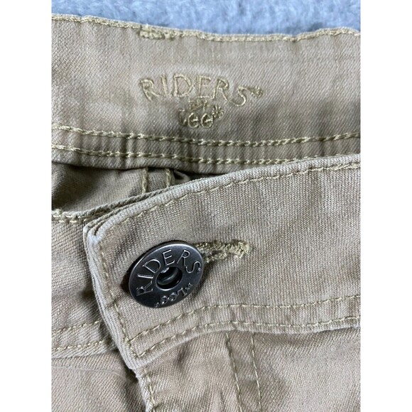 Lee Riders Bootcut Jeans‎ Women's 18 M Beige Denim Cotton Stretch 5-Pockets Zip - Picture 6 of 15